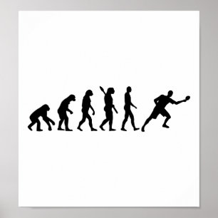 Evolutions-Tischtennis Ping pong Poster