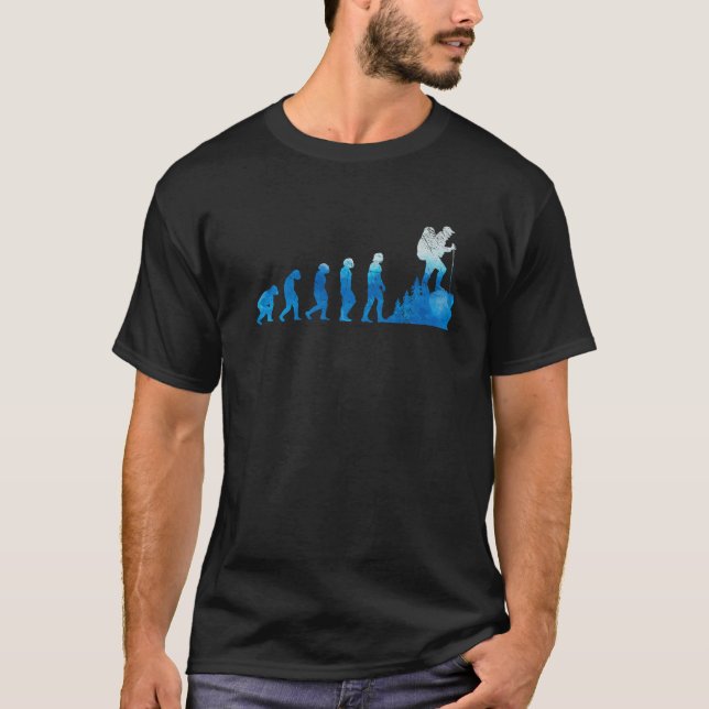 Evolutions-Wanderschuhe für das Bergsteigen Mounta T-Shirt (Vorderseite)