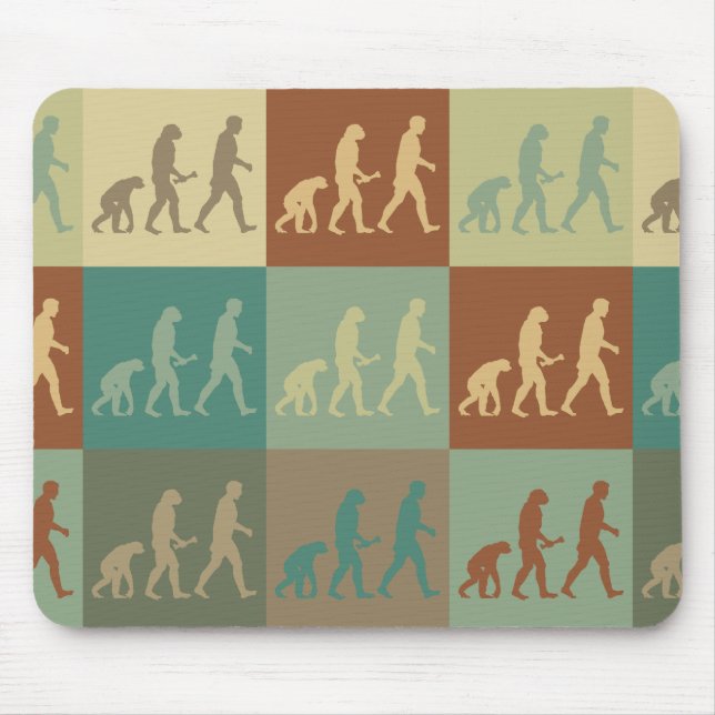 Evolutionsbiologie-Pop-Kunst Mousepad (Vorne)