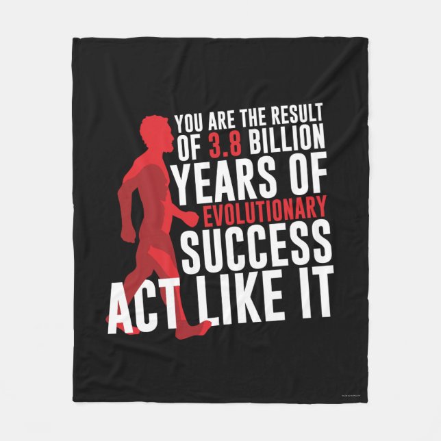 Evolutionserfolg Fleecedecke (Vorderseite)