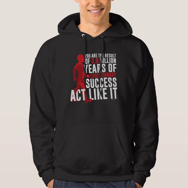 Evolutionserfolg Hoodie (Vorderseite)