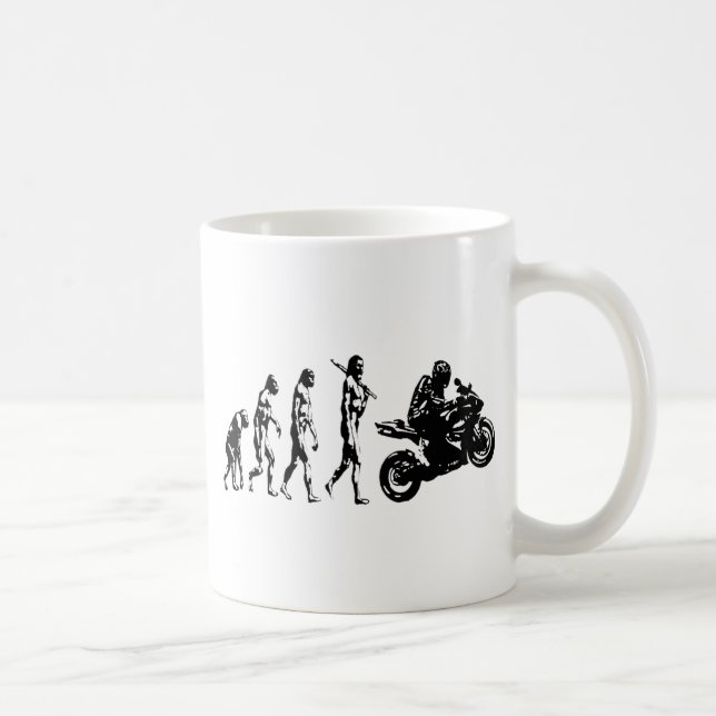 Evolutionsfahrrad Kaffeetasse (Rechts)
