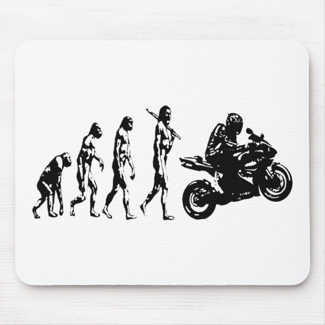 Evolutionsfahrrad Mousepad (Vorne)
