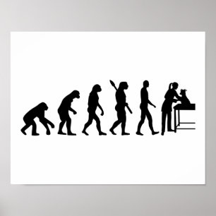 Evolutionsfrautierarzt Poster