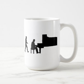 Evolutionsmannklavierpianist-Musikmusiker Kaffeetasse