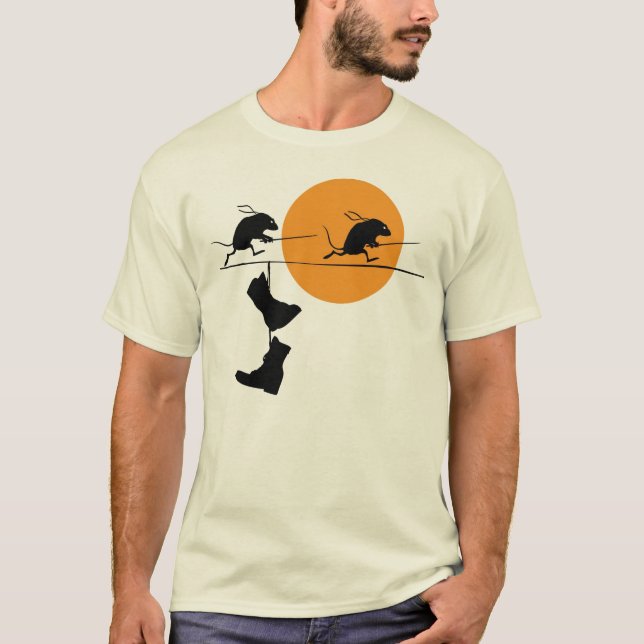 Evolutionsmäuse Ninjas T-Shirt (Vorderseite)