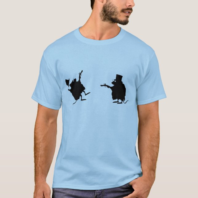 Evolutionsmäuseduell T-Shirt (Vorderseite)