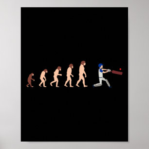 Evolutionstheorie Cricketspieler Lustig  Poster