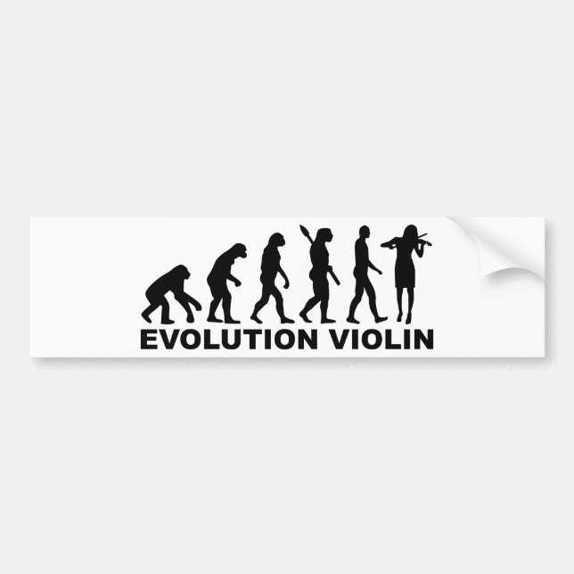 Evolutionsvioline Autoaufkleber (Vorne)
