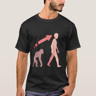 Evolutionswissenschaft Mensch Affe Affe Geschichte T-Shirt