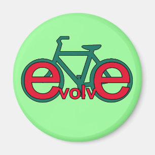 Evolve Bicycle Art for Tshirts, Bekleidung Magnet