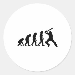 Evolve Cricket Runder Aufkleber