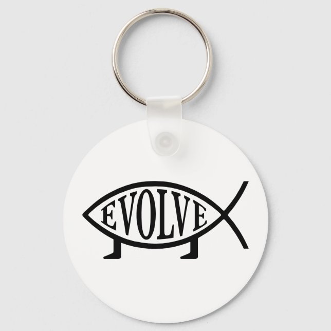 Evolve Fish Schlüsselanhänger (Vorderseite)