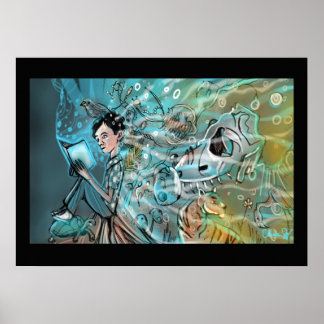 Evolve Illustration Print von Chris Jay Poster