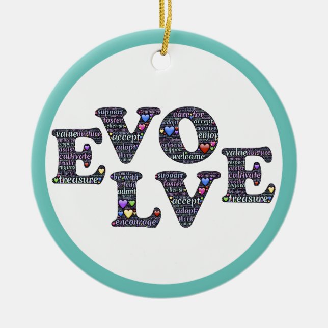 Evolve-Ornament Keramikornament (Vorne)