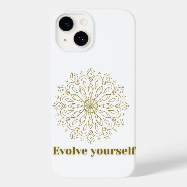 "Evolve Yourself" Mandala Kunst Handyhülle Case-Mate iPhone Hülle (Rückseite)