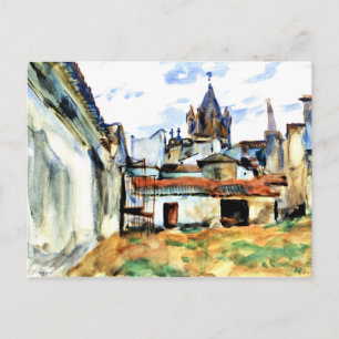 Evora, Portugal - Feine Kunstmalerei Postkarte