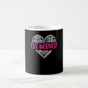 Evs-Mitarbeiterin Krankenschwester Liebe Krankenpf Kaffeetasse