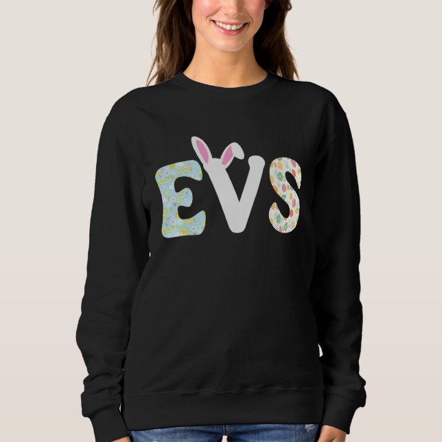 Evs Nurse Life Stethoscope Scrub Ostertag Niedlich Sweatshirt (Vorderseite)