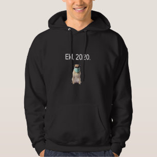 Ew 2020 Funny Quarantine Hunde Gesichtsmaske Kurz  Hoodie