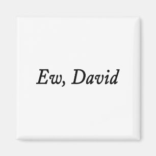 Ew David-Shirt Lustig Vintage Retro Abgenutzt Frau Magnet