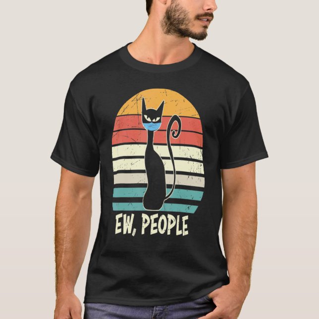 Ew Leute Black Cat Essentia T-Shirt (Vorderseite)