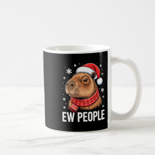 Ew Leute Capybara Weihnachten Lustiger Introvertie Kaffeetasse