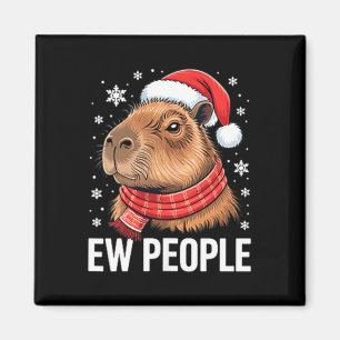 Ew Leute Capybara Weihnachten Lustiger Introvertie Magnet