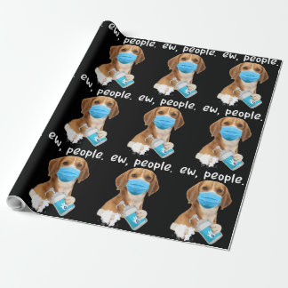 Ew Leute, die Gesichtsmaske Beagle Lover Geschenk  Geschenkpapier
