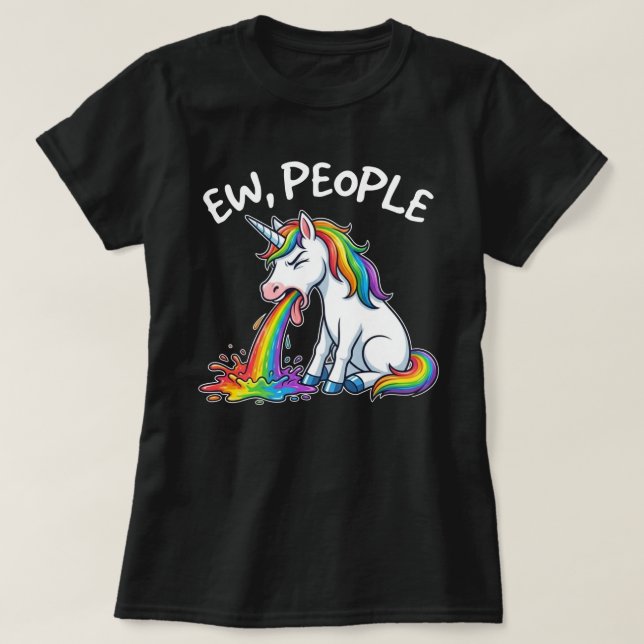 Ew Leute Einhorn T-Shirt (Design vorne)