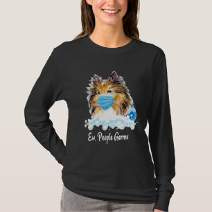 Ew Leute Keime Shetland Sheepdog Collie Welpe Mit T-Shirt