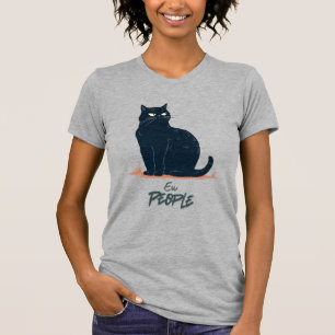 Ew Leute Lustige Introvertierte Katze Vintage T-Shirt