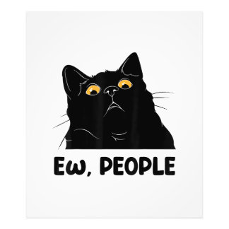 Ew Leute Lustige schwarze Katzenliebhaber für Frau Fotodruck