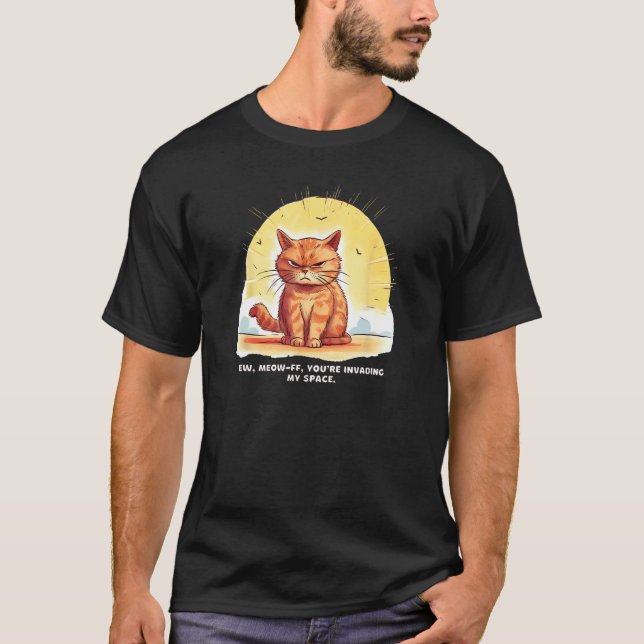 Ew Leute Miau-ff Katzenmuster T-Shirt (Vorderseite)