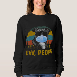 Ew Leute Vintage Retro Staffordshire Bulldogge Sweatshirt