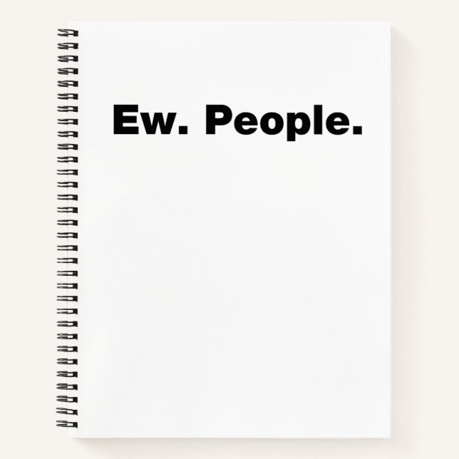 Ew. Menschen. Notizbuch (Vorderseite)