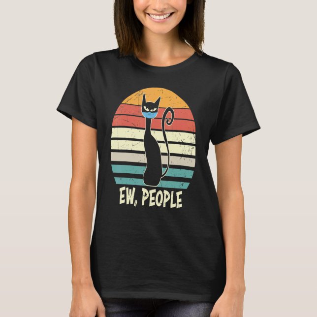 Ew People Black Cat Essentia T-Shirt (Vorderseite)