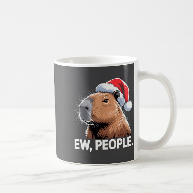 Ew People Capybara Christmas Humor  Kaffeetasse (Rechts)