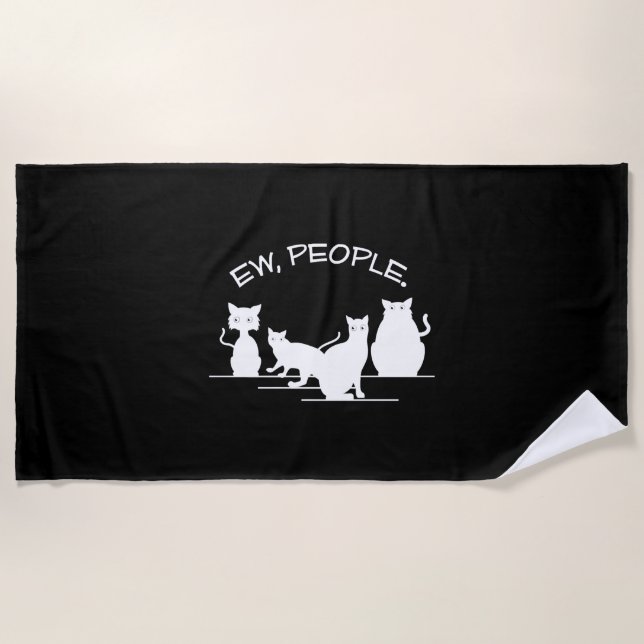Ew People Cat Strandtuch (Vorderseite)