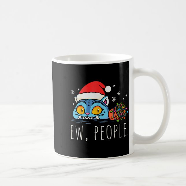 Ew People Christmas Funny Tiger Sarcastic Humor In Kaffeetasse (Rechts)