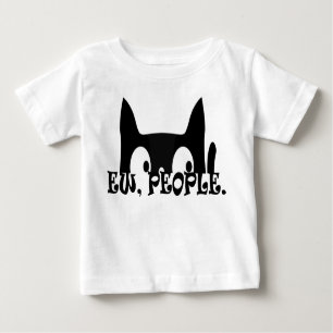 Ew People Funny Black Cat Baby Shirt