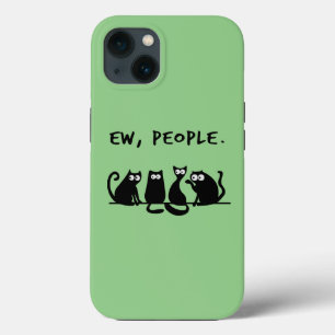 Ew People Funny Meowy Black Cats Case-Mate iPhone Hülle
