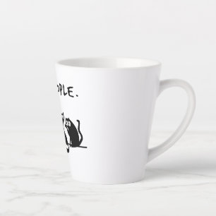 Ew People Funny Meowy Black Cats Milchtasse