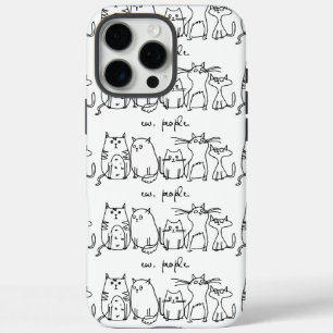 Ew, People Funny Meowy Cat Liebhaber iPhone 16 Pro Max Hülle