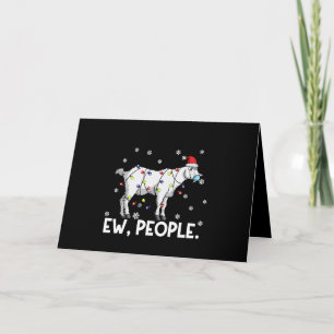 Ew People Goat Gift Santa Funny Goat Xmas Geschenk Karte