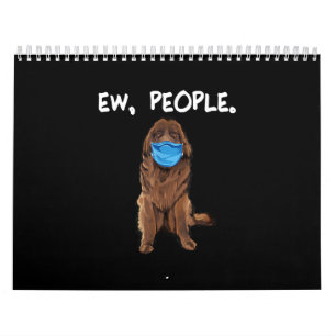 Ew People   Newfie Dog Wear Face Mask Geschenk Kalender