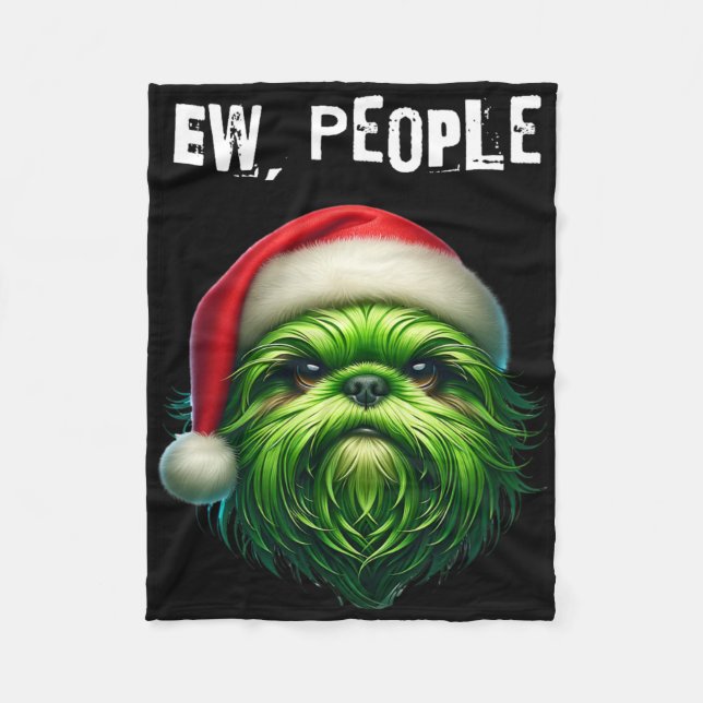 Ew People Shihtzu Dog Fleecedecke (Vorderseite)