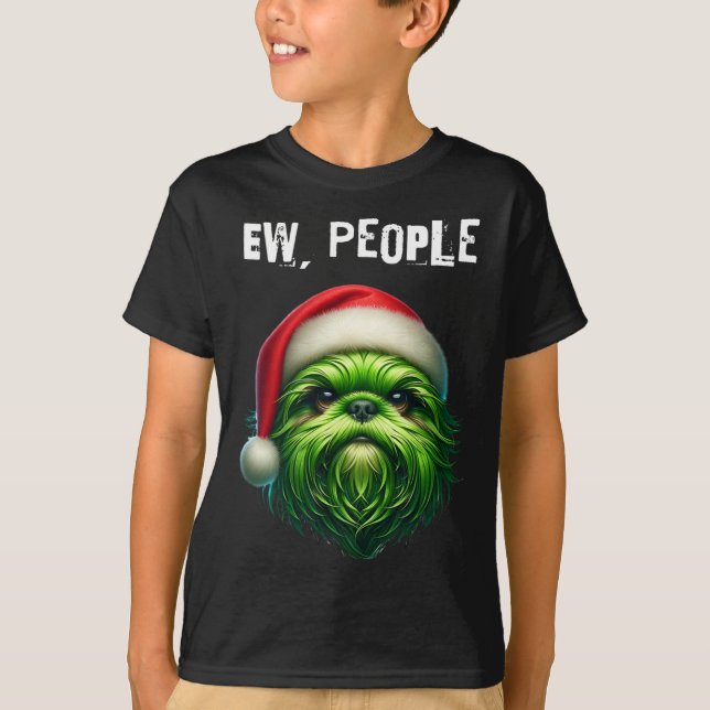 Ew People Shihtzu Dog T-Shirt (Vorderseite)