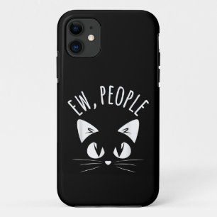 EW, PEOPLE T-Shirt Lustige Katze Anti-Sozial Intro Case-Mate iPhone Hülle
