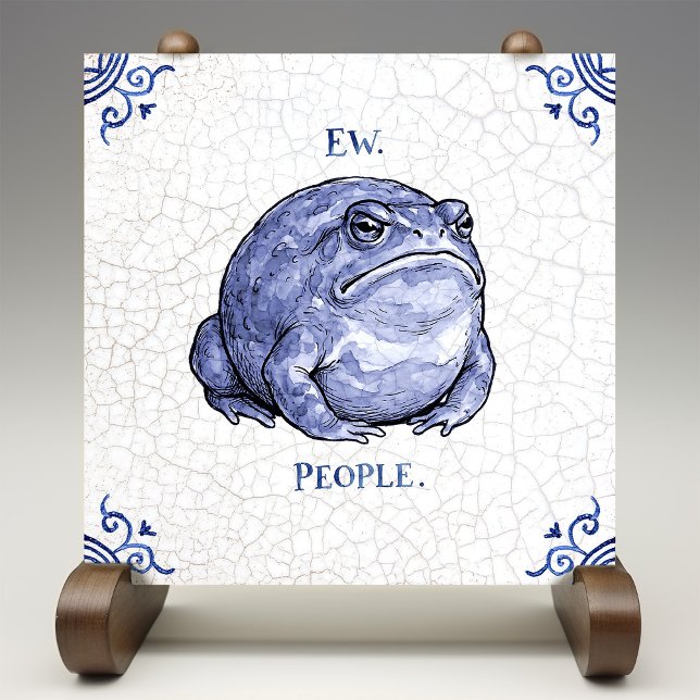 Ew People Toad Delft Blue Dutch Style  Fliese (Von Creator hochgeladen)